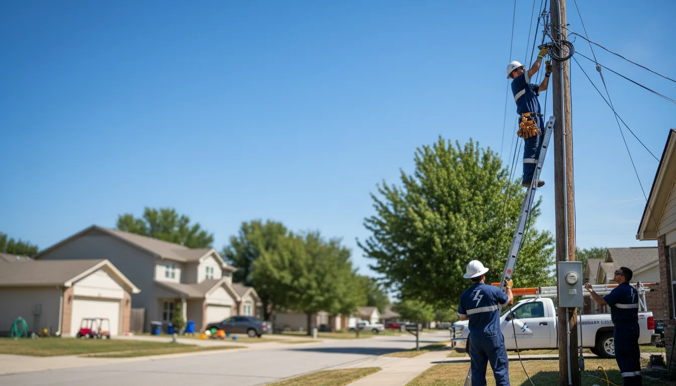 Residential electrician providing installation services in Palo, IA